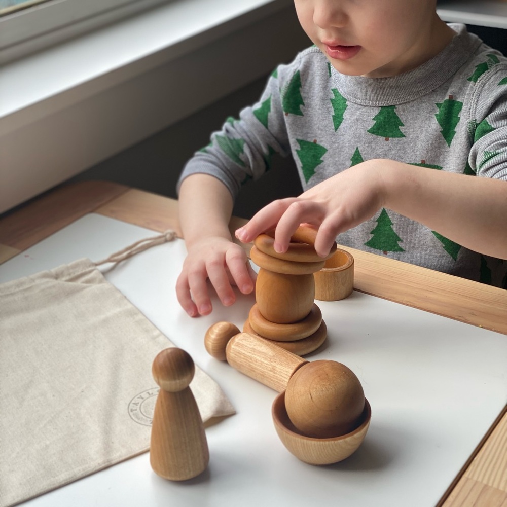 Montessori Toddler Wood Toy Play Kit - Picture 4 of 6